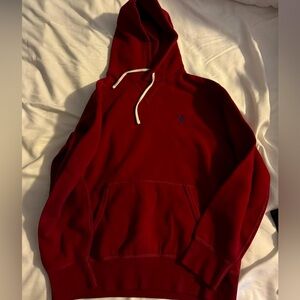 Polo Ralph Lauren red hoodie blue horse